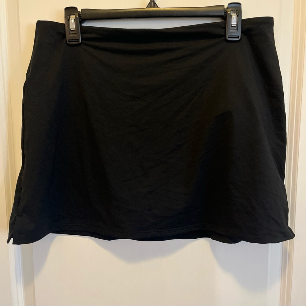 Athleta Skirt Women's Stretch Skort Zip Pockets Tennis Active Size L